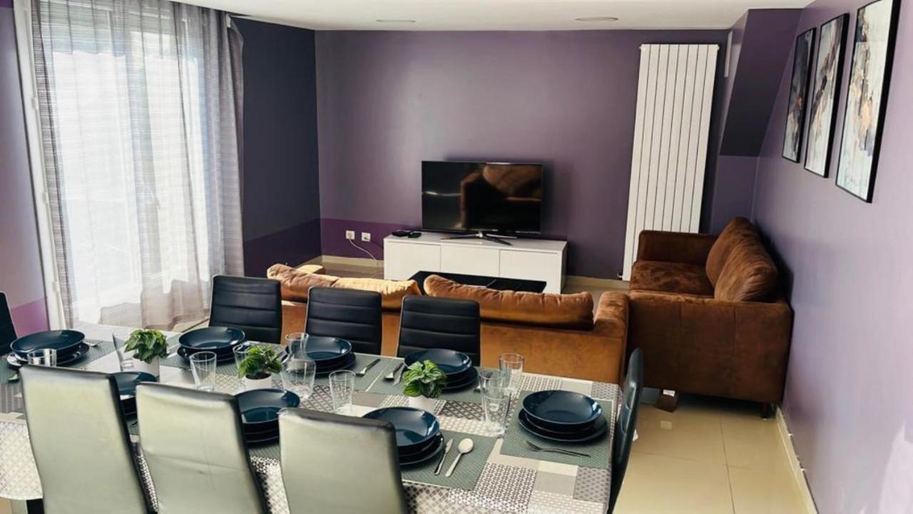100M2 2 Chambres 8 Personnes - Grand Parking Et Terrasse Privee - Proche Cdg-Parc Expositions-Paris-Asterix-Disney Villepinte  Eksteriør bilde